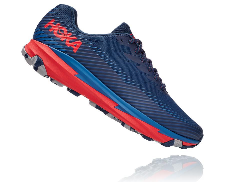 Trail Shoes Mens - Hoka One One Torrent 2 - Navy - ZQOCAIM-81